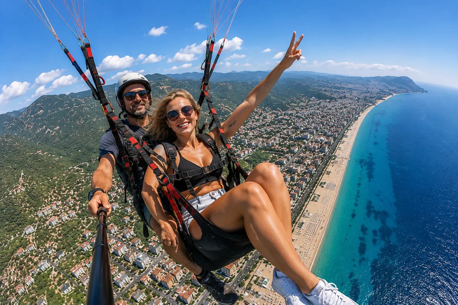 Alanya: Tandem Paragliding with Hotel Pickup