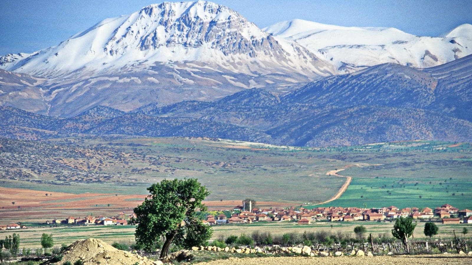 Mountain plateau and forested ridges in the Taurus range