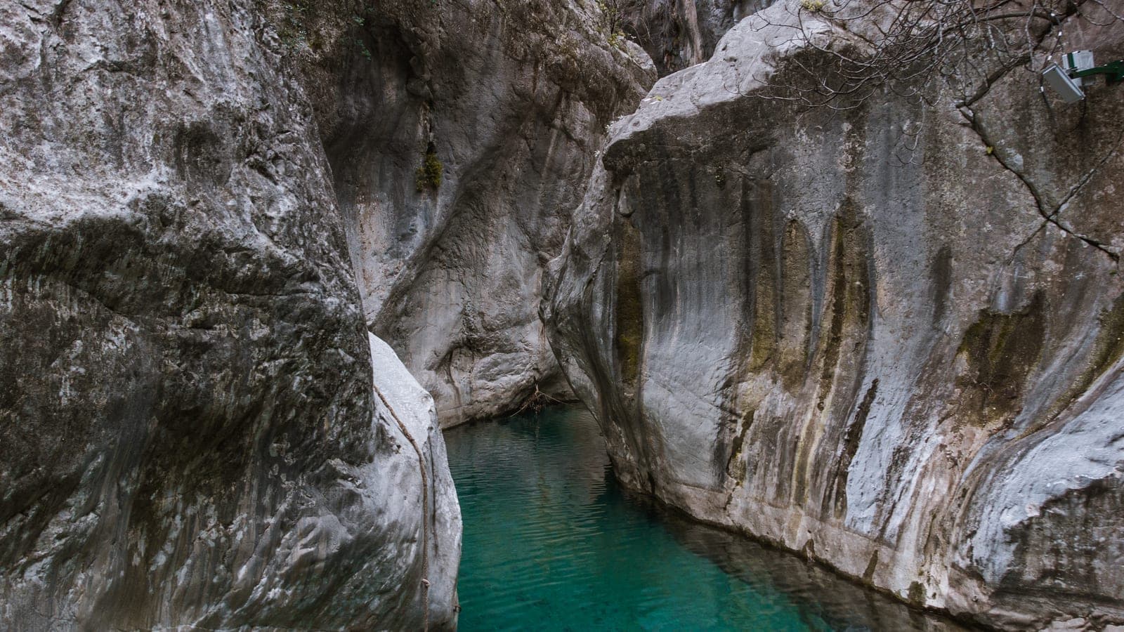 Aerial view of the Köprülü Canyon national park and its river